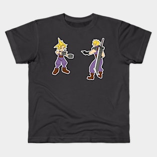 Cloud pointing at Cloud Kids T-Shirt